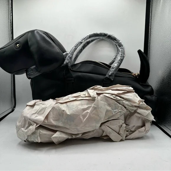 Black Dog-Shaped Crossbody Bag - Picture 6 of 12